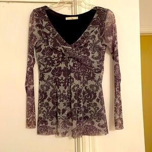 Vintage silver elegant top